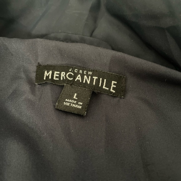 J.Crew Mercantile Women’s L Quilted Puffer Vest Navy Lightweight Layering - Picture 7 of 9